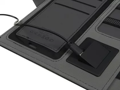 Органайзер с беспроводной зарядкой 5000 mAh "Powernote", светло-серый (P), фото 6