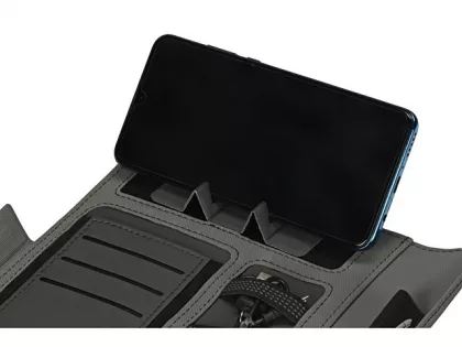 Органайзер с беспроводной зарядкой 5000 mAh "Powernote", светло-серый (P), фото 13