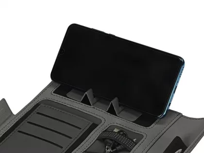 Органайзер с беспроводной зарядкой 5000 mAh "Powernote", темно-серый, фото 13