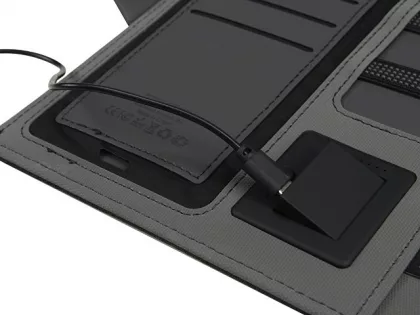 Органайзер с беспроводной зарядкой 5000 mAh "Powernote", темно-серый, фото 6
