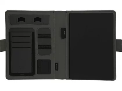 Органайзер с беспроводной зарядкой 5000 mAh "Powernote", темно-серый (P), фото 11