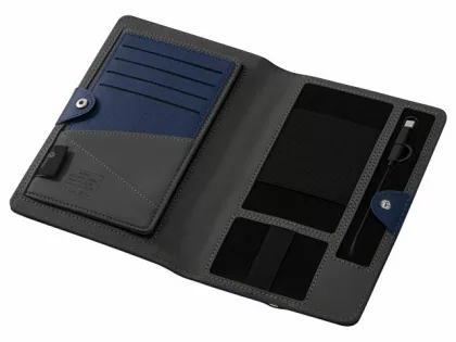 Органайзер с функцией беспроводной зарядки "Manner", 5000 mah, темно-синий (Р), фото 5