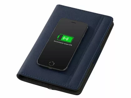 Органайзер с функцией беспроводной зарядки "Manner", 5000 mah, темно-синий (Р), фото 4