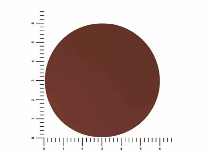 ПАТЧ КРУГ soft-touch (коричневый ) 6,0 х 6,0 см, фото 2