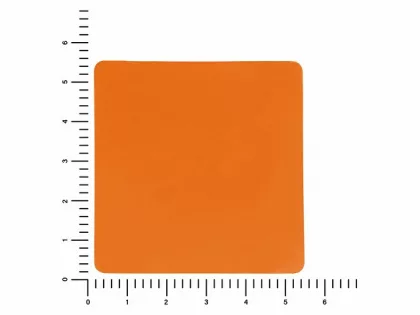 ПАТЧ КВАДРАТ soft-touch (оранжевый ) 5,5 х 5,5 см, фото 2