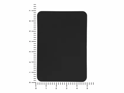 ПАТЧ ПРЯМОУГОЛНЫЙ nubuk (чёрный) 5,0 х 7,0 см, фото 3