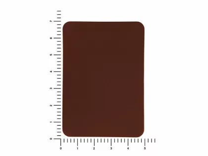 ПАТЧ ПРЯМОУГОЛНЫЙ nubuk (коричневый ) 5,0 х 7,0 см, фото 3