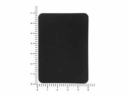 ПАТЧ ПРЯМОУГОЛНЫЙ soft-touch (чёрный) 5,0 х 7,0 см, фото 3