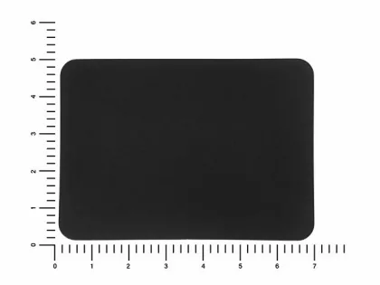 ПАТЧ ПРЯМОУГОЛНЫЙ soft-touch (чёрный) 5,0 х 7,0 см, фото 2
