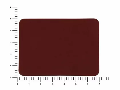ПАТЧ ПРЯМОУГОЛНЫЙ soft-touch (коричневый ) 5,0 х 7,0 см, фото 2