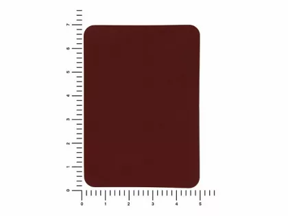 ПАТЧ ПРЯМОУГОЛНЫЙ soft-touch (коричневый ) 5,0 х 7,0 см, фото 3