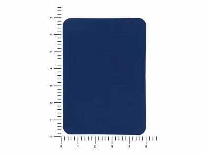 ПАТЧ ПРЯМОУГОЛНЫЙ soft-touch (синий) 5,0 х 7,0 см, фото 3