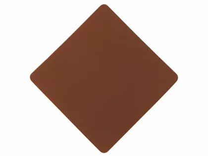 ПАТЧ РОМБ soft-touch (коричневый) 7,6 х 7,6 см, фото 1