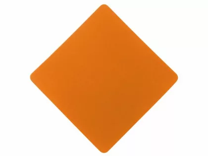ПАТЧ РОМБ soft-touch (оранжевый) 7,6 х 7,6 см, фото 1