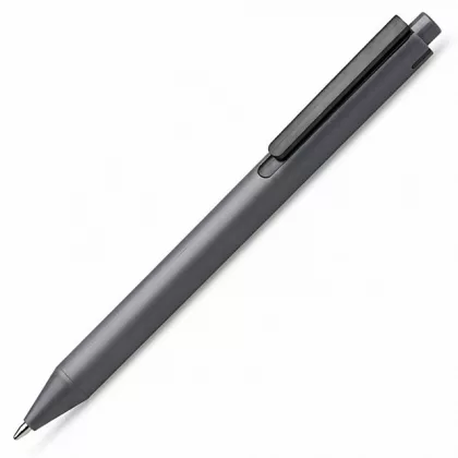 Пластиковая шариковая ручка "Эрика" из RABS, серый/черный, фото 2