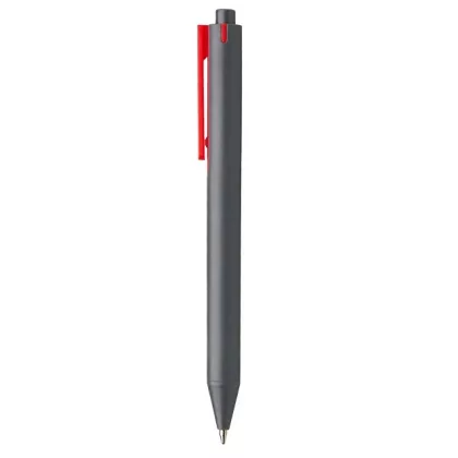 Пластиковая шариковая ручка "Эрика" из RABS, серый/красный, фото 4