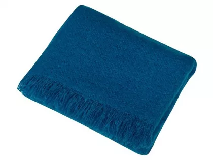 Плед акриловый Mohair, синий, фото 4