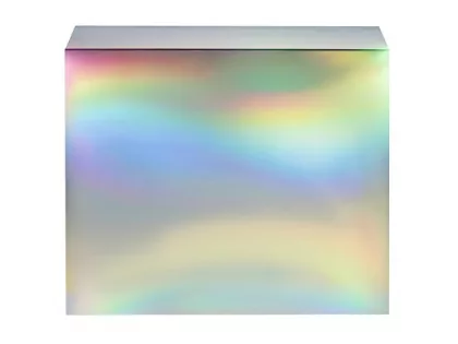 Подарочная коробка с голографическим шубером без печати "Aurora", L, 260х260х100 мм., фото 4