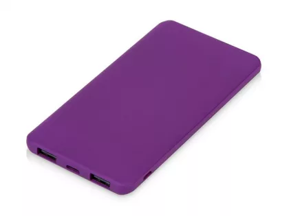 Подарочный набор c блокнотом С1, ручкой и повербанком 5000 mAh, фиолетовый, фото 4