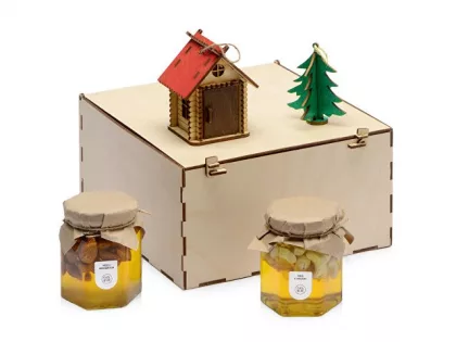 Подарочный набор «Decoration Deluxe» с двумя видами меда, фото 1
