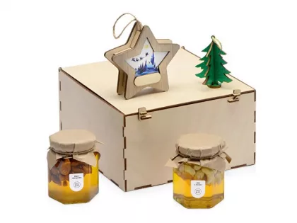 Подарочный набор «Decoration Deluxe» с двумя видами меда, фото 1