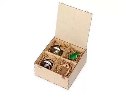 Подарочный набор «Decoration Deluxe» с двумя видами варенья, натуральный, фото 1