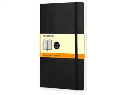 Подарочный набор Moleskine Indiana с блокнотом А5 Soft и ручкой, черный, фото 3