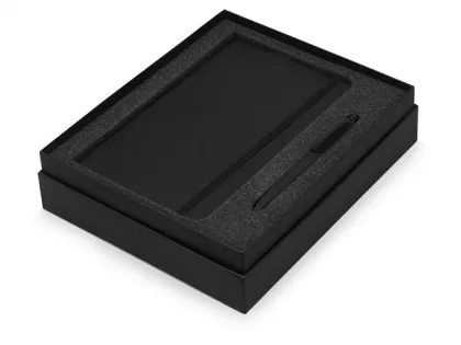 Подарочный набор Moleskine Indiana с блокнотом А5 Soft и ручкой, черный, фото 2