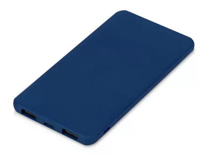 Подарочный набор с бутылкой для воды и повербанком С1, 5000 mAh, темно-синий, фото 6
