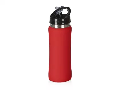 Подарочный набор с бутылкой для воды и повербанком С2, 10000 mAh, красный, фото 3