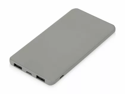 Подарочный набор с термокружкой и повербанком С1, 5000 mAh, серый, фото 9