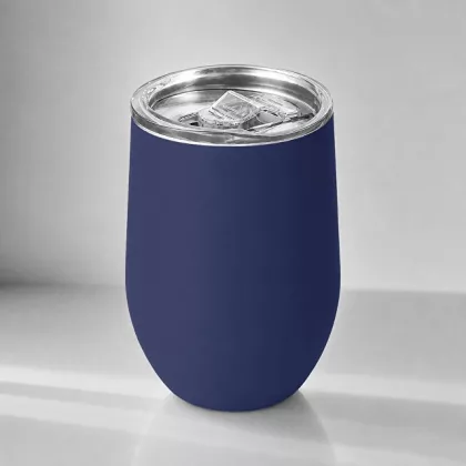 Подарочный набор с термокружкой и повербанком С1, 5000 mAh, темно-синий, фото 6