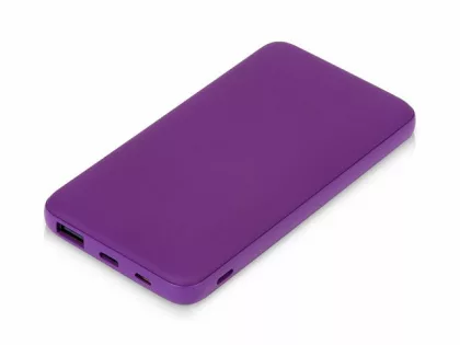 Подарочный набор с термокружкой и повербанком С2, 10000 mAh, фиолетовый, фото 5