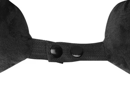 Подушка Basic из микрофибры с эффектом памяти U-shape, черный NEW, фото 5