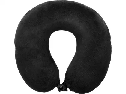 Подушка Basic из микрофибры с эффектом памяти U-shape, черный NEW, фото 3