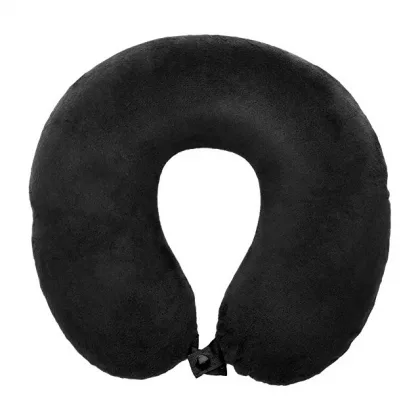 Подушка Basic из микрофибры с эффектом памяти U-shape, черный, фото 3