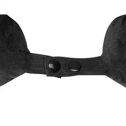 Подушка Basic из микрофибры с эффектом памяти U-shape, черный, фото 5