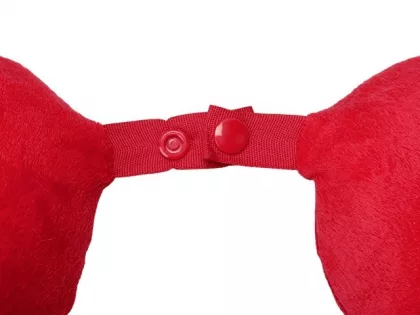 Подушка Basic из микрофибры с эффектом памяти U-shape, красный NEW, фото 5