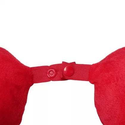 Подушка Basic из микрофибры с эффектом памяти U-shape, красный, фото 5