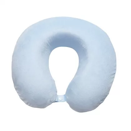 Подушка Basic из микрофибры с эффектом памяти U-shape, небесно голубой, фото 3