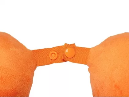 Подушка Basic из микрофибры с эффектом памяти U-shape, оранжевый NEW, фото 5