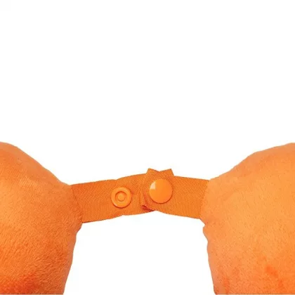 Подушка Basic из микрофибры с эффектом памяти U-shape, оранжевый, фото 5