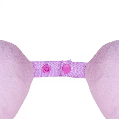 Подушка Basic из микрофибры с эффектом памяти U-shape, розовый, фото 5
