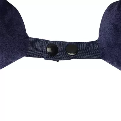 Подушка Basic из микрофибры с эффектом памяти U-shape, синий, фото 5