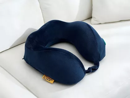 Подушка для путешествий массажная Travel Blue Massage Tranquility Pillow (217), цвет темно-синий, фото 1
