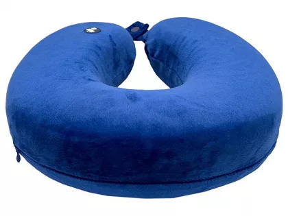 Подушка для путешествий с эффектом памяти Мемо "Drowsy" Royal Blue, фото 4
