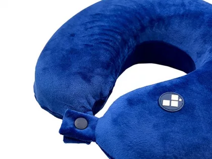 Подушка для путешествий с эффектом памяти Мемо "Drowsy" Royal Blue, фото 6