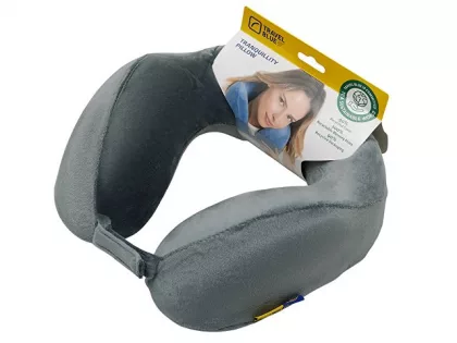Подушка для путешествий с эффектом памяти Travel Blue Tranquility Pillow, увеличенная (212), цвет серый, фото 5