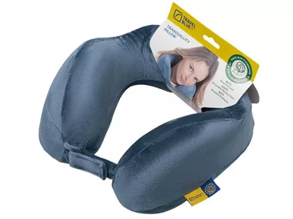 Подушка для путешествий с эффектом памяти Travel Blue Tranquility Pillow, увеличенная (212), цвет синий, фото 5