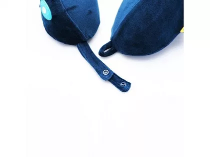 Подушка для путешествий со встроенным массажером "Massage Tranquility Pillow", синий, фото 8